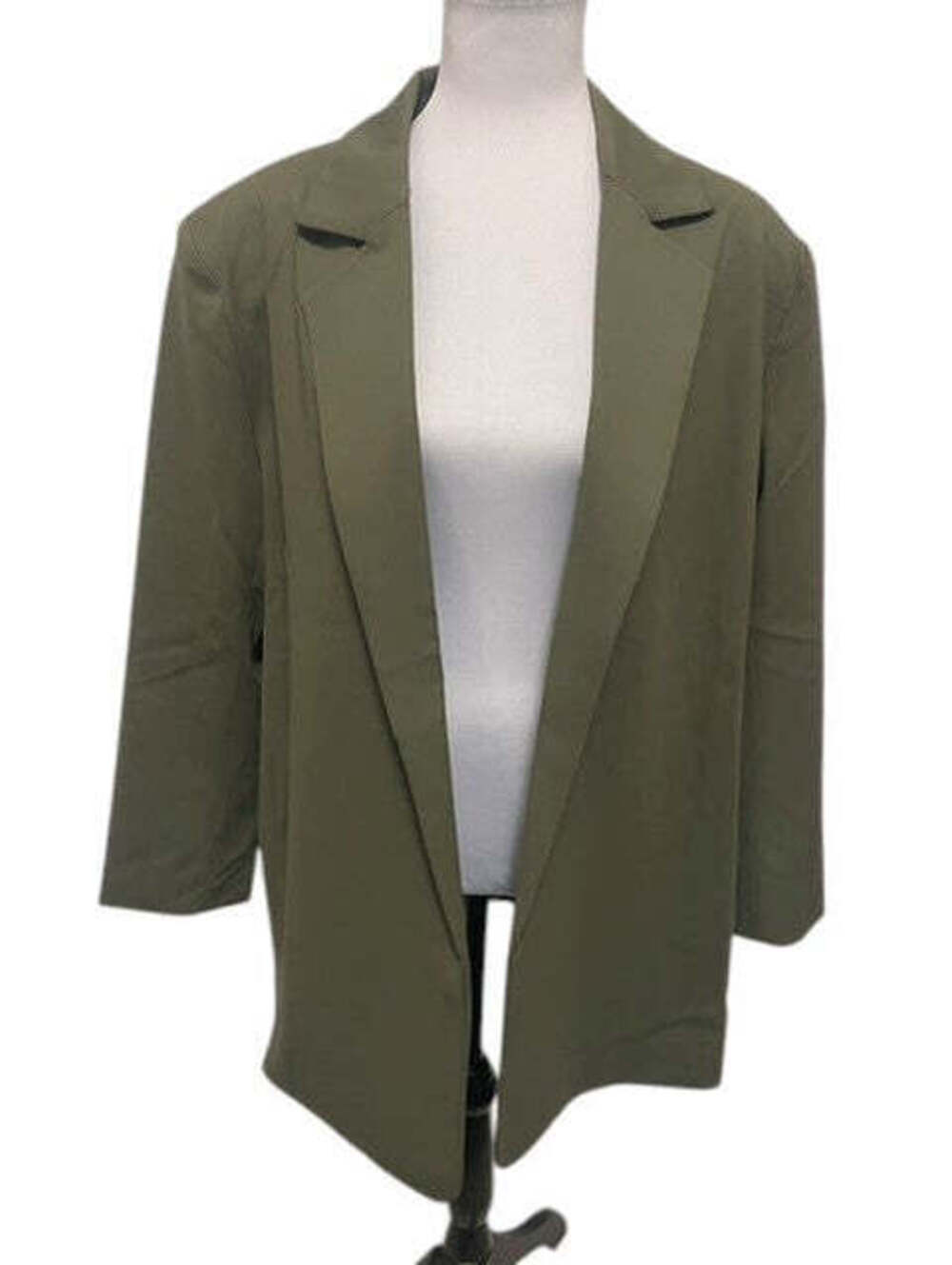 Size Medium Cupshe Olive Green Open Front Blazer Jacket NWT